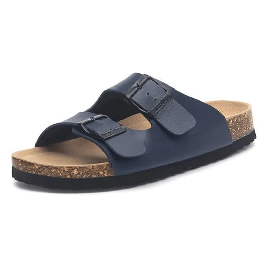 Sandalo in pelle scamosciata Tokio - Blu