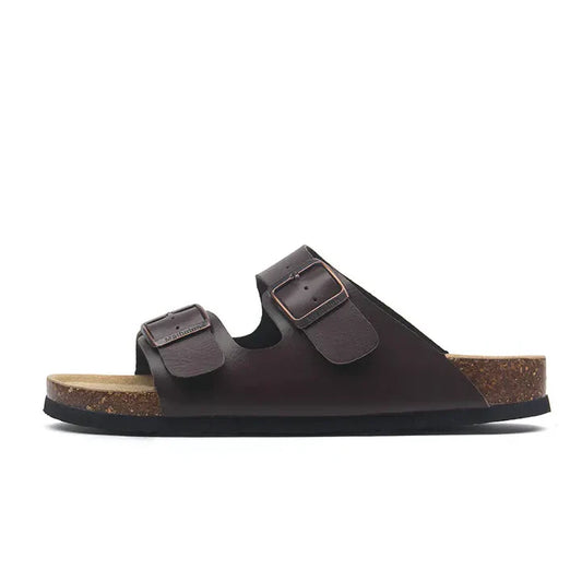 Sandalo in pelle scamosciata Tokio - Marrone