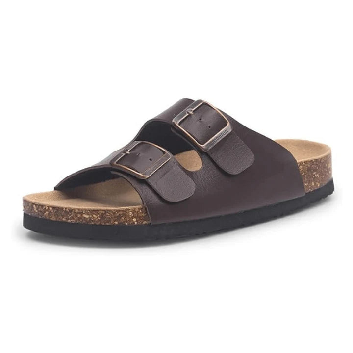 Sandalo in pelle scamosciata Tokio - Marrone