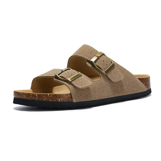 Sandalo in pelle scamosciata Tokio - Sabbia 
