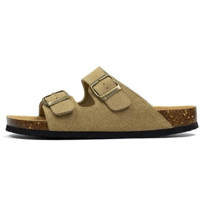 Sandalo in pelle scamosciata Tokio - Marrone chiaro 